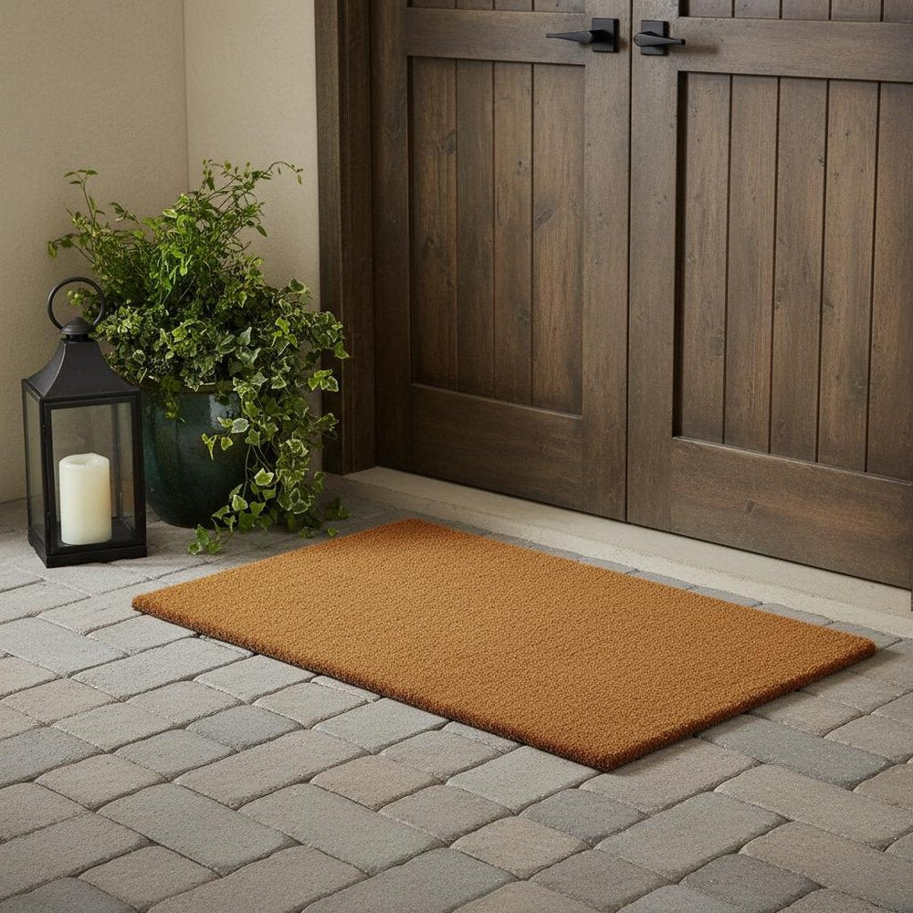 36" X 48" Brown Coir Outdoor Door Mat HomeRoots