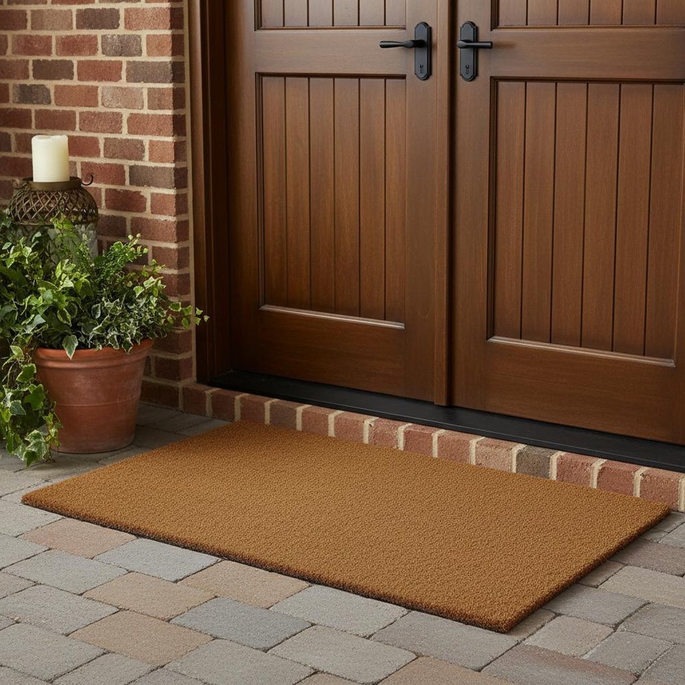 36" X 60" Brown Coir Outdoor Door Mat HomeRoots