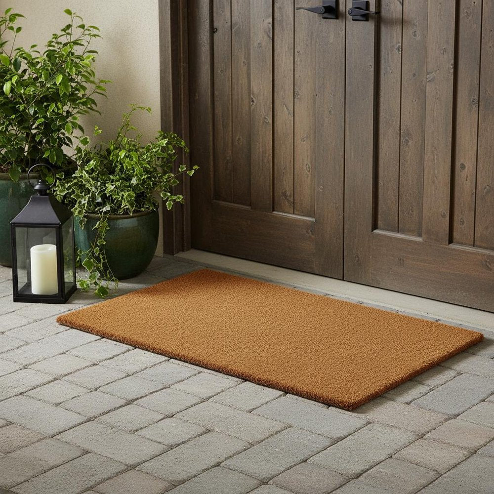 36" X 72" Brown Coir Outdoor Door Mat HomeRoots