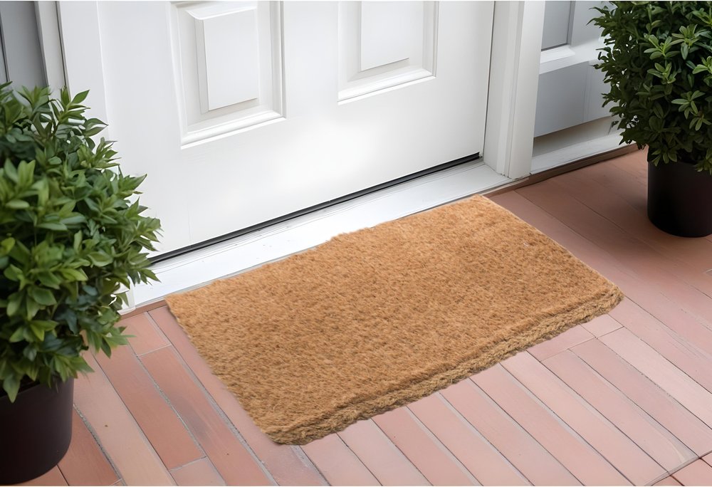 36" X 72" Brown Coir Outdoor Door Mat HomeRoots