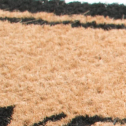 18" X 30" Brown and Black Coir Bienvenidos Outdoor Door Mat HomeRoots