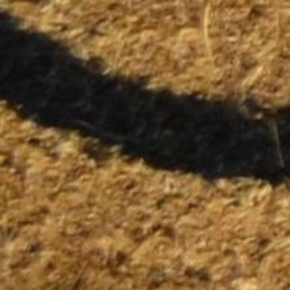 18" X 30" Brown and Black Coir Welcome Good Bye Outdoor Door Mat HomeRoots