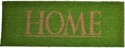18" X 48" Green Coir Home Outdoor Door Mat HomeRoots