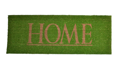 18" X 48" Green Coir Home Outdoor Door Mat HomeRoots