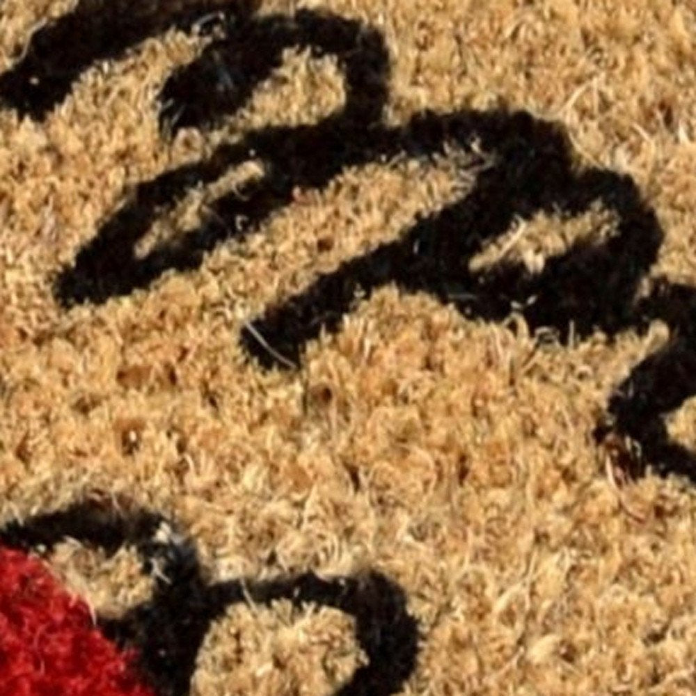 18" X 30" Red White and Blue Coir Flip Flop Welcome Outdoor Door Mat HomeRoots