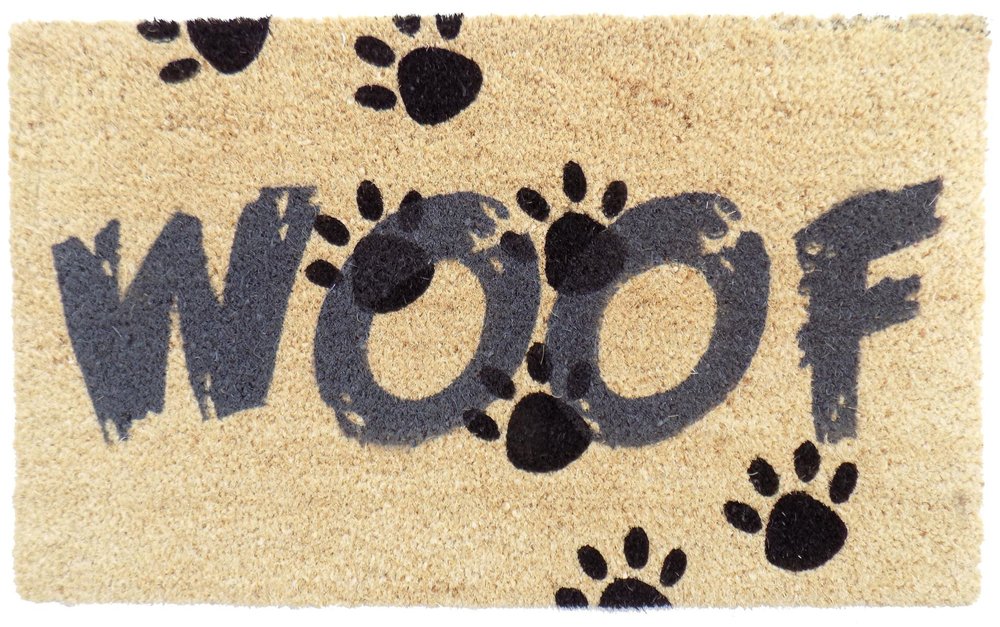 18" X 30" Brown and Black Coir Woof Outdoor Door Mat HomeRoots