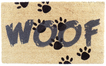 18" X 30" Brown and Black Coir Woof Outdoor Door Mat HomeRoots