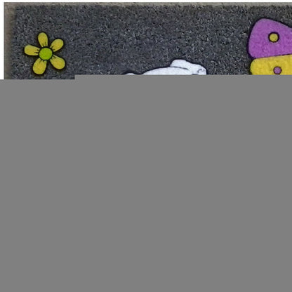 18" X 30" White Coir Dog Home Outdoor Door Mat HomeRoots