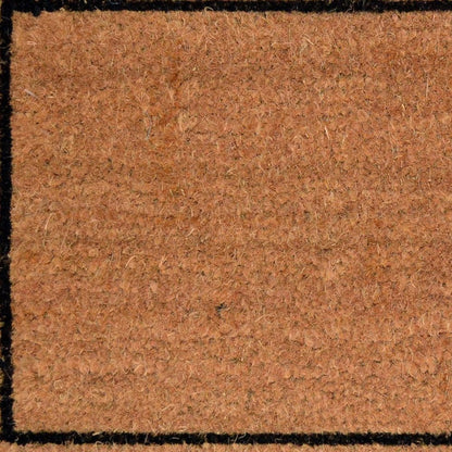 18" X 30" Brown and Black Coir Scrollwork Outdoor Door Mat HomeRoots