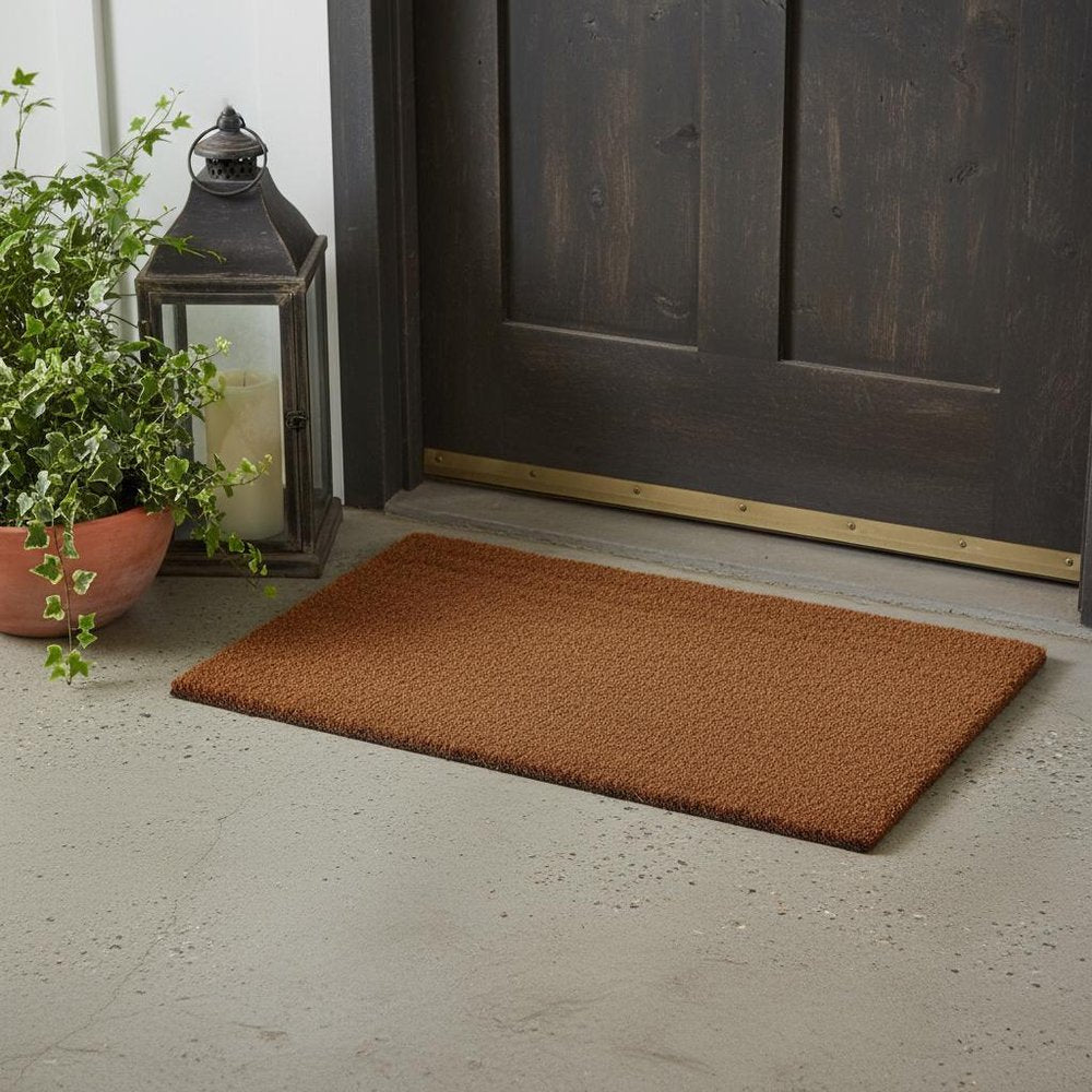 18" X 30" Brown Coir Outdoor Door Mat HomeRoots