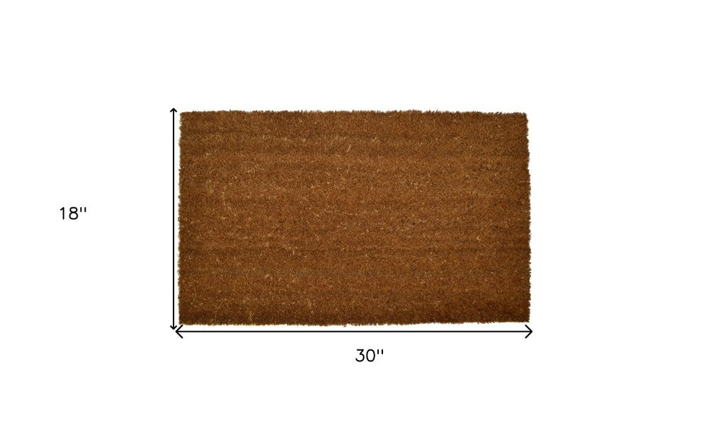 18" X 30" Brown Coir Outdoor Door Mat HomeRoots