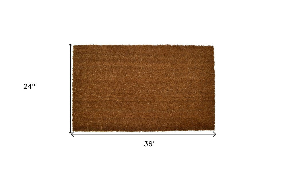 24" X 36" Brown Coir Outdoor Door Mat HomeRoots