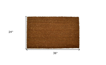 24" X 36" Brown Coir Outdoor Door Mat HomeRoots