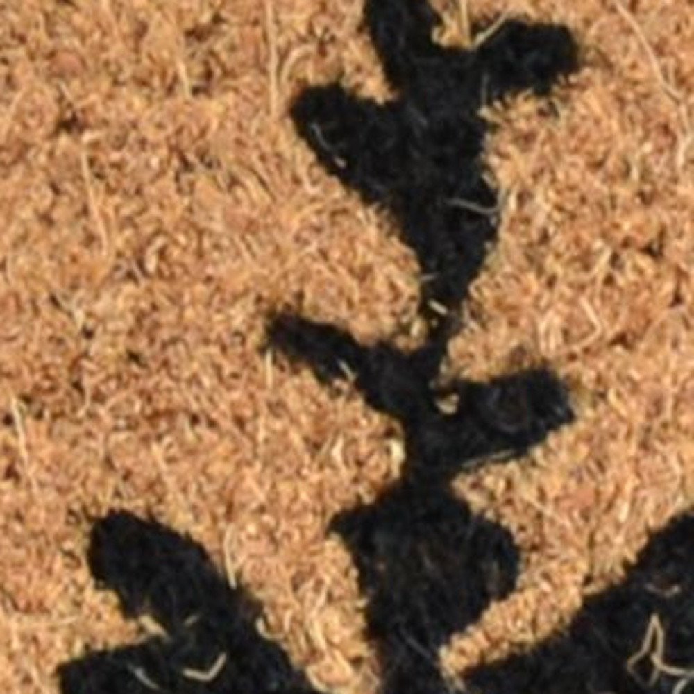 18" X 30" Brown And Black Bear Outdoor Coir Door Mat HomeRoots