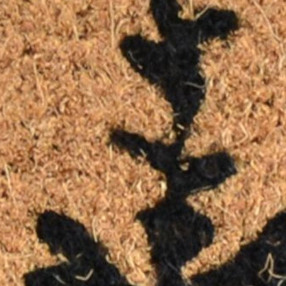 18" X 30" Brown And Black Bear Outdoor Coir Door Mat HomeRoots