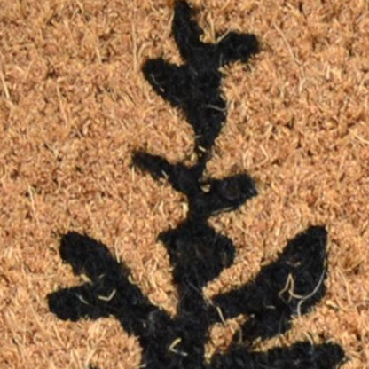 18" X 30" Brown And Black Bear Outdoor Coir Door Mat HomeRoots