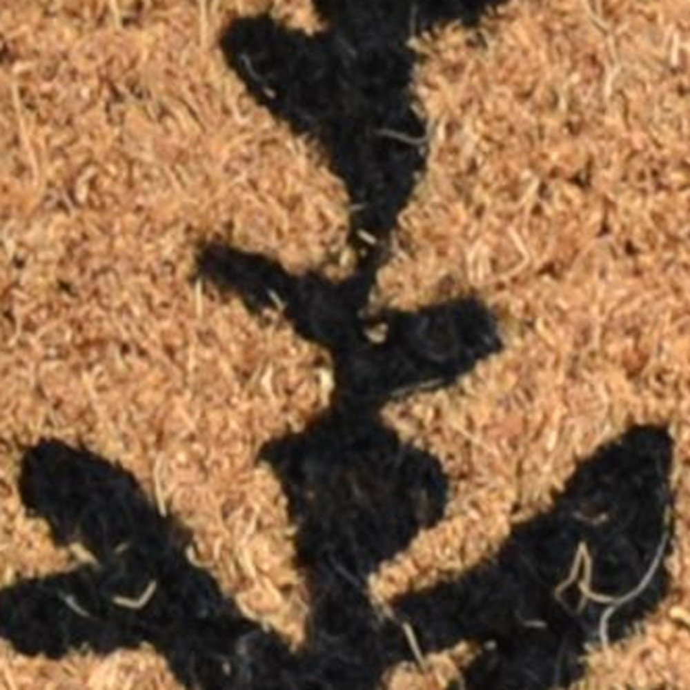 18" X 30" Brown And Black Bear Outdoor Coir Door Mat HomeRoots