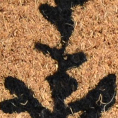 18" X 30" Brown And Black Bear Outdoor Coir Door Mat HomeRoots