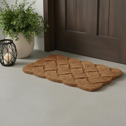 18" X 30" Brown Coir Weave Outdoor Door Mat HomeRoots