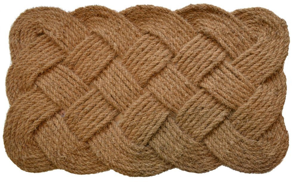 24" X 37" Brown Coir Weave Outdoor Door Mat HomeRoots
