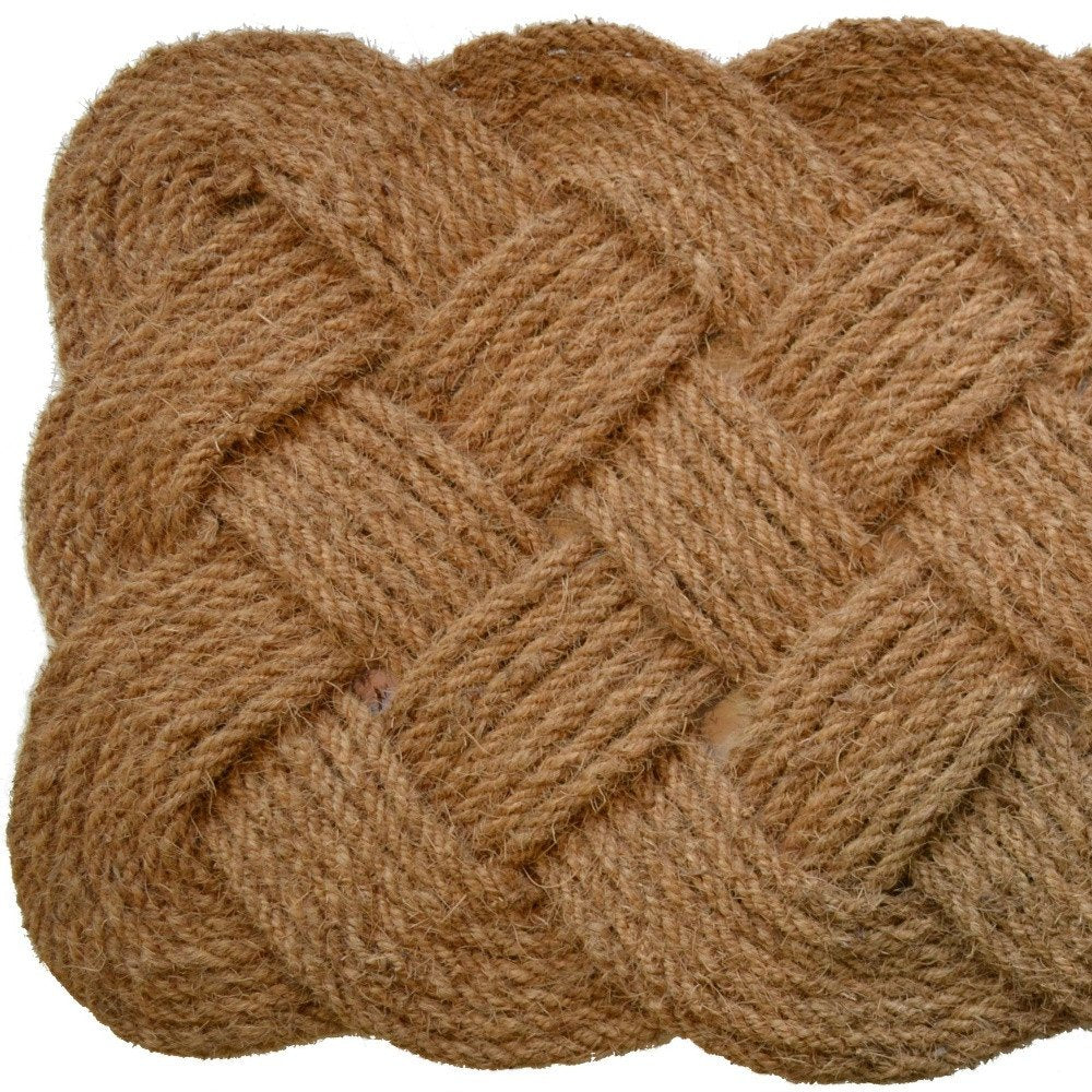 24" X 37" Brown Coir Weave Outdoor Door Mat HomeRoots