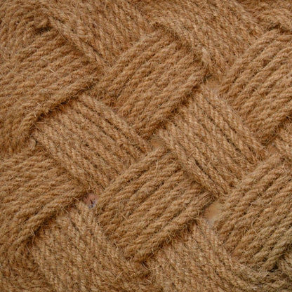 24" X 37" Brown Coir Weave Outdoor Door Mat HomeRoots
