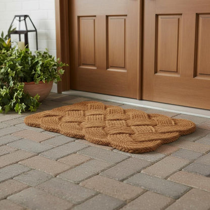 30" X 48" Brown Coir Weave Outdoor Door Mat HomeRoots
