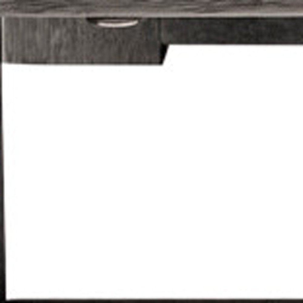 33" Gray Solid Wood Outdoor Coffee Table HomeRoots