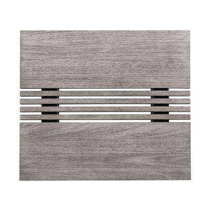 33" Gray Solid Wood Outdoor Coffee Table HomeRoots