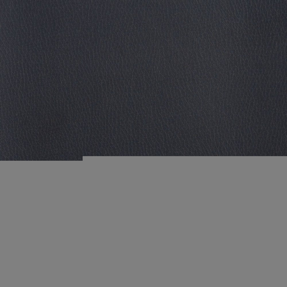 Set of Two 24" Black Faux Leather and Steel Counter Height Bar Chairs HomeRoots