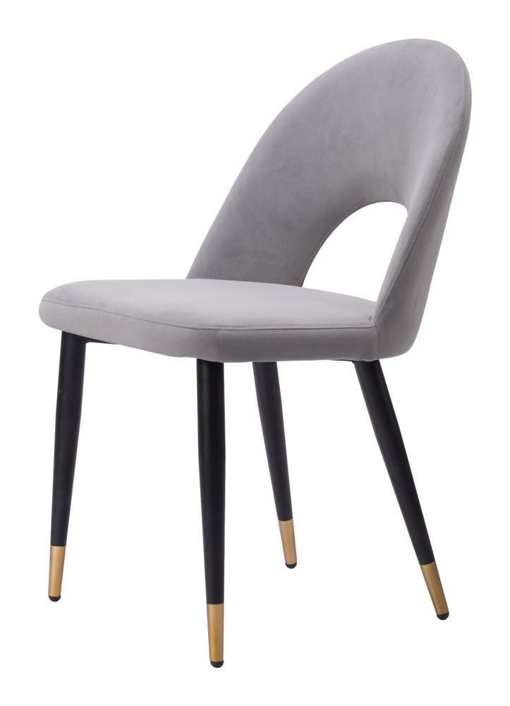 Set of Two Green Black and Gold Upholstered Velvet Open Back Dining Side Chairs — view 19