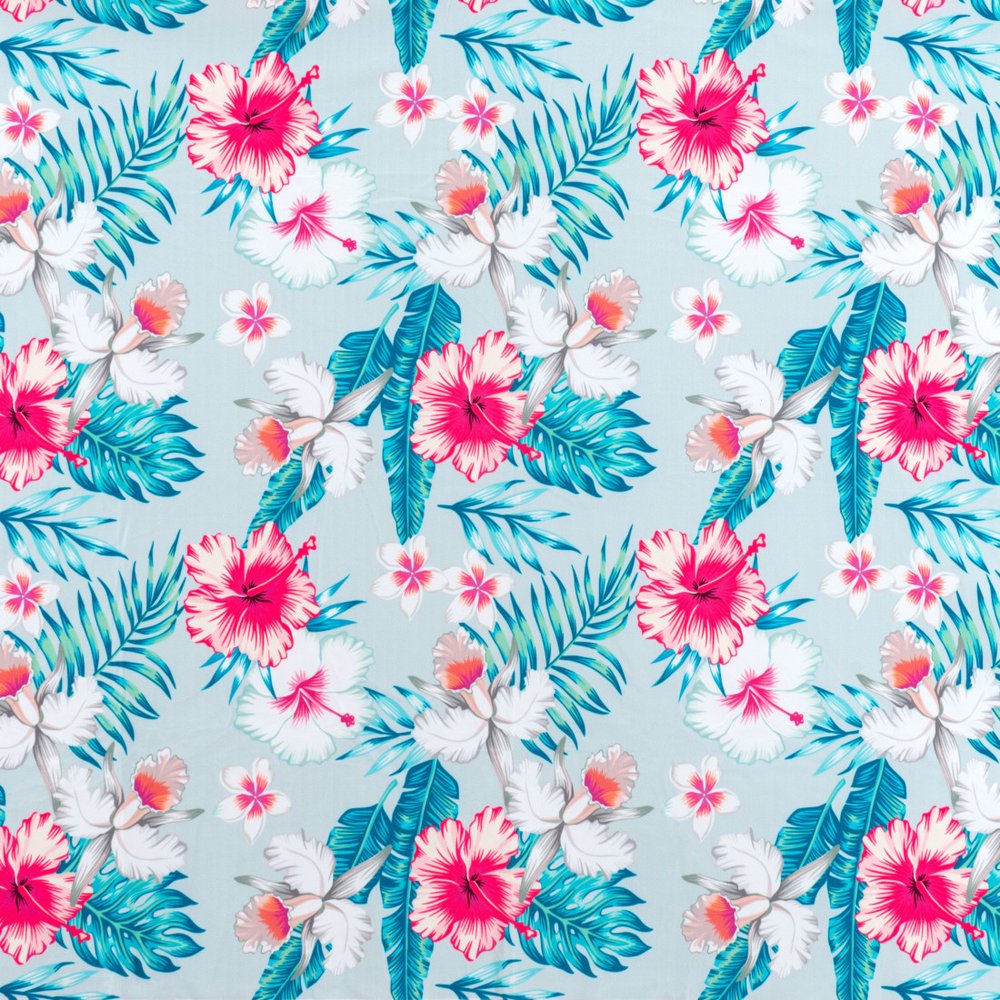 Set of Two Gray and Black Velvet And Steel Velvet And Steel Tropical Floral Dining Side Chairs HomeRoots