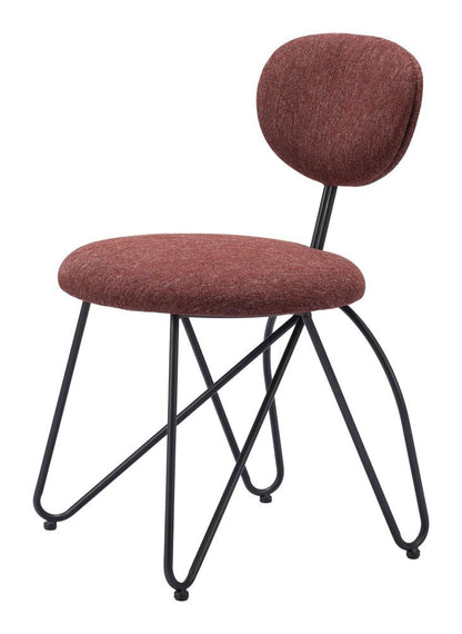 Set of Two Light Gray And Black Upholstery And Steel Dining Side Chairs HomeRoots