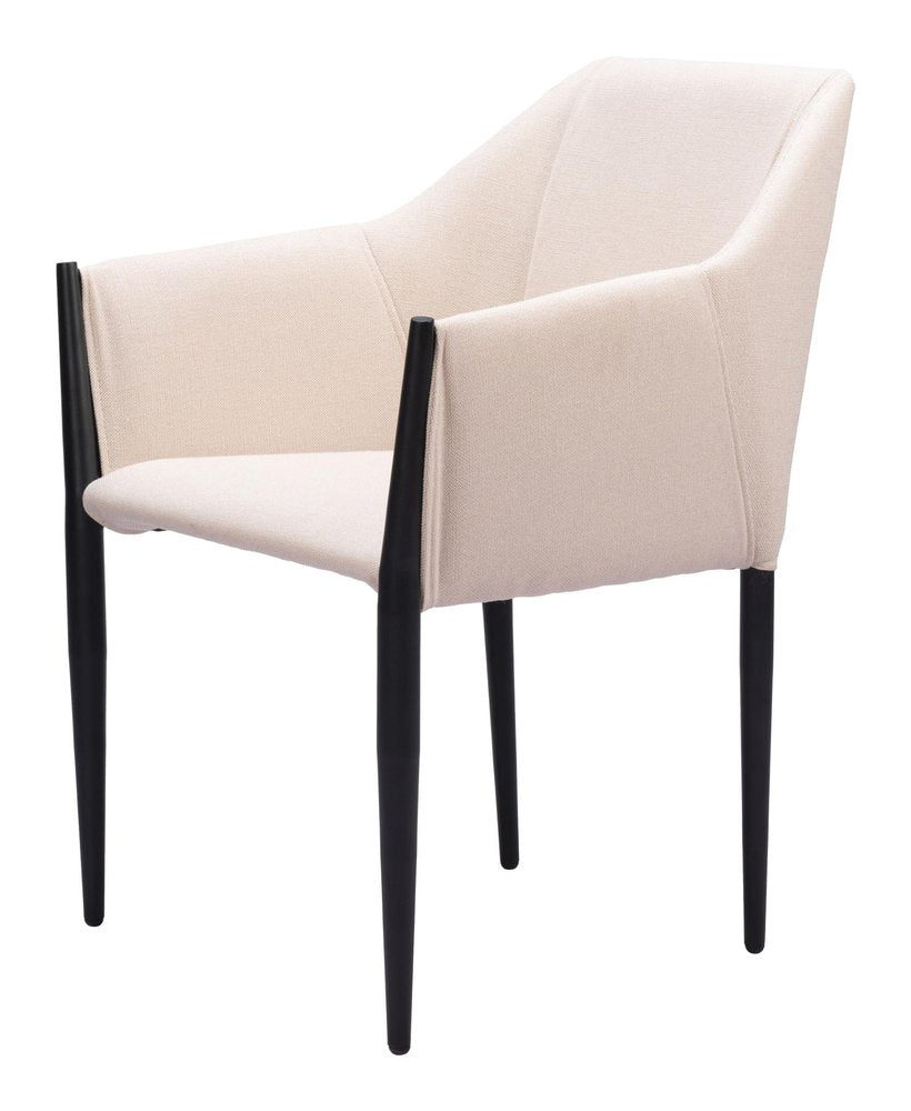 Set of Two Gray Slate Gray And Black Faux Leather And Steel Dining Arm Chairs HomeRoots
