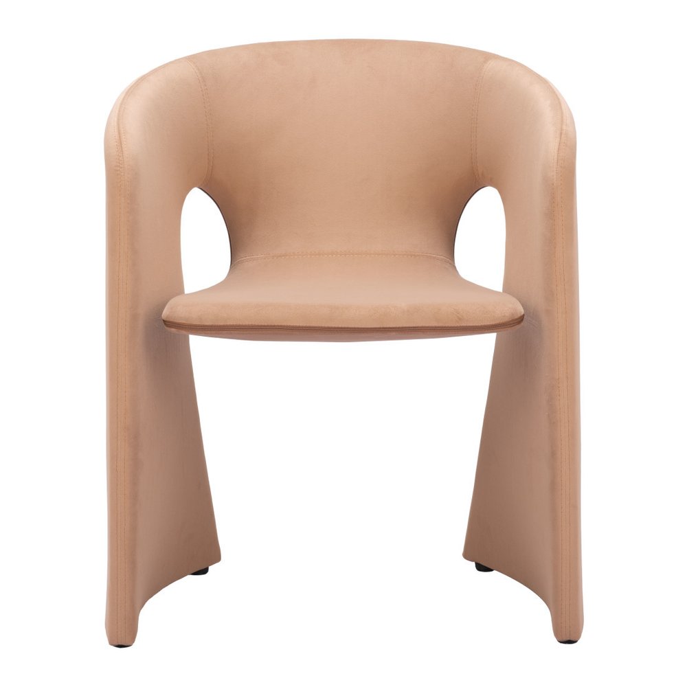 Slate Gray Fabric And Steel Partially Open Back Dining Arm Chair — view 8