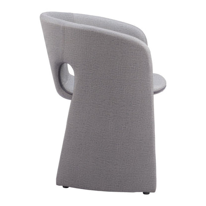 Gray Faux Leather Dining Arm Chair HomeRoots