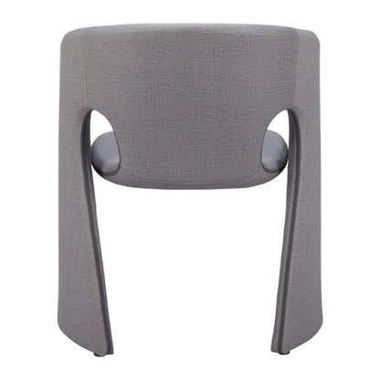 Gray Faux Leather Dining Arm Chair HomeRoots