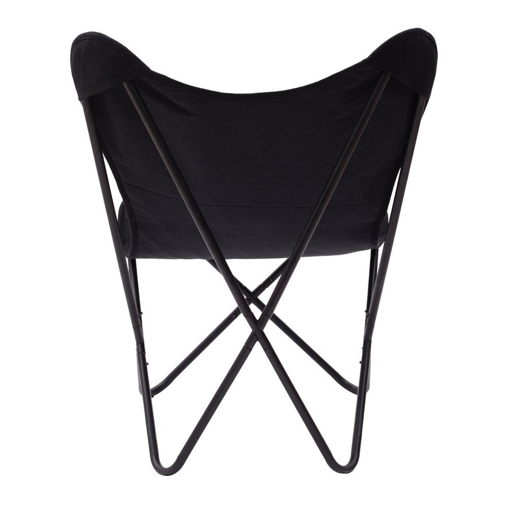26" Black Tropical Butterfly Chair HomeRoots