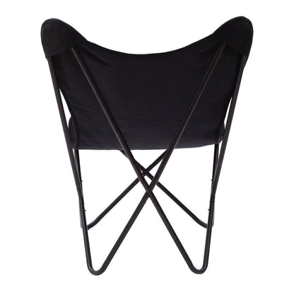26" Black Tropical Butterfly Chair HomeRoots