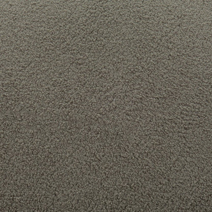 30" Khaki And Black Faux Shearling And Upholstered Slipper Chair HomeRoots