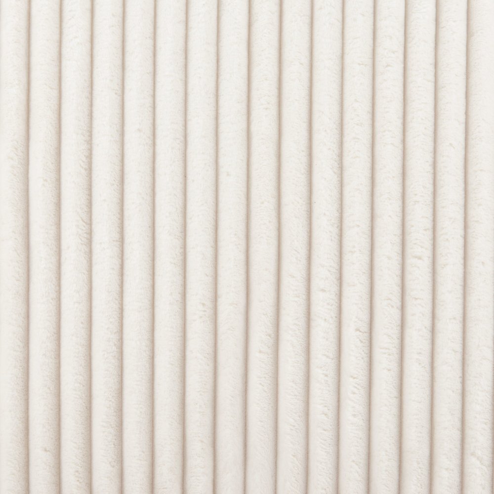 26" White Corduroy And Upholstered Lounge Chair HomeRoots