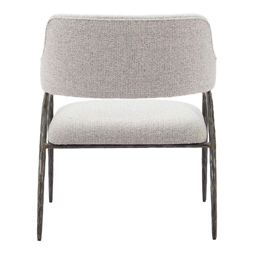 28" Gray And Black Upholstered Arm Chair HomeRoots