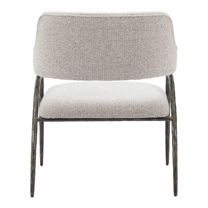 28" Gray And Black Upholstered Arm Chair HomeRoots