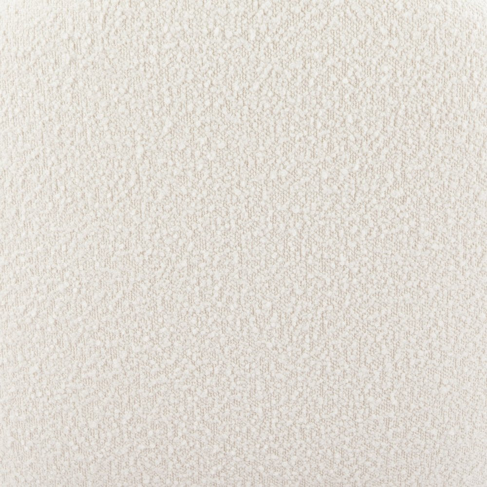 30" White Faux Shearling And Upholstered Arm Chair HomeRoots