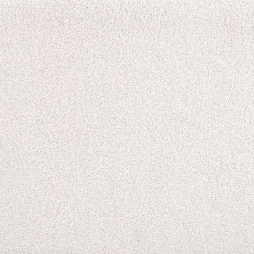 26" Ivory And Black Faux Shearling And Upholstered Arm Chair HomeRoots