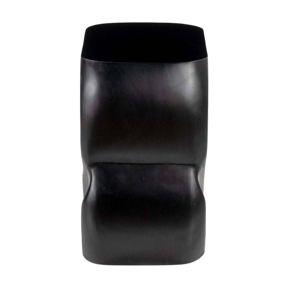 16" Black Solid Wood Figurine End Table HomeRoots