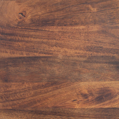 21" Brown Solid Wood Round Pedestal End Table HomeRoots