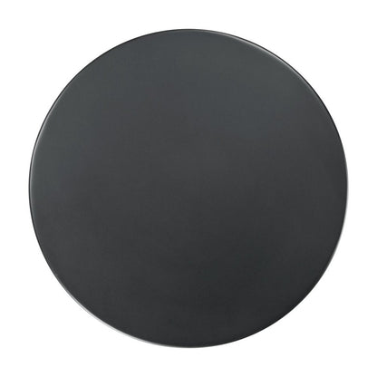 20" Black Iron Round Pedestal End Table HomeRoots