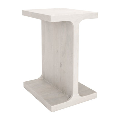 20" Natural Solid Wood Pedestal End Table HomeRoots