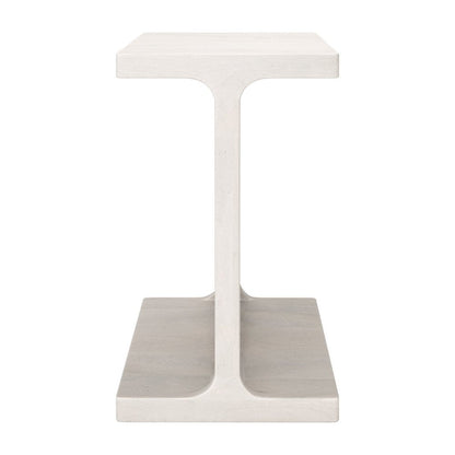 20" Natural Solid Wood Pedestal End Table HomeRoots